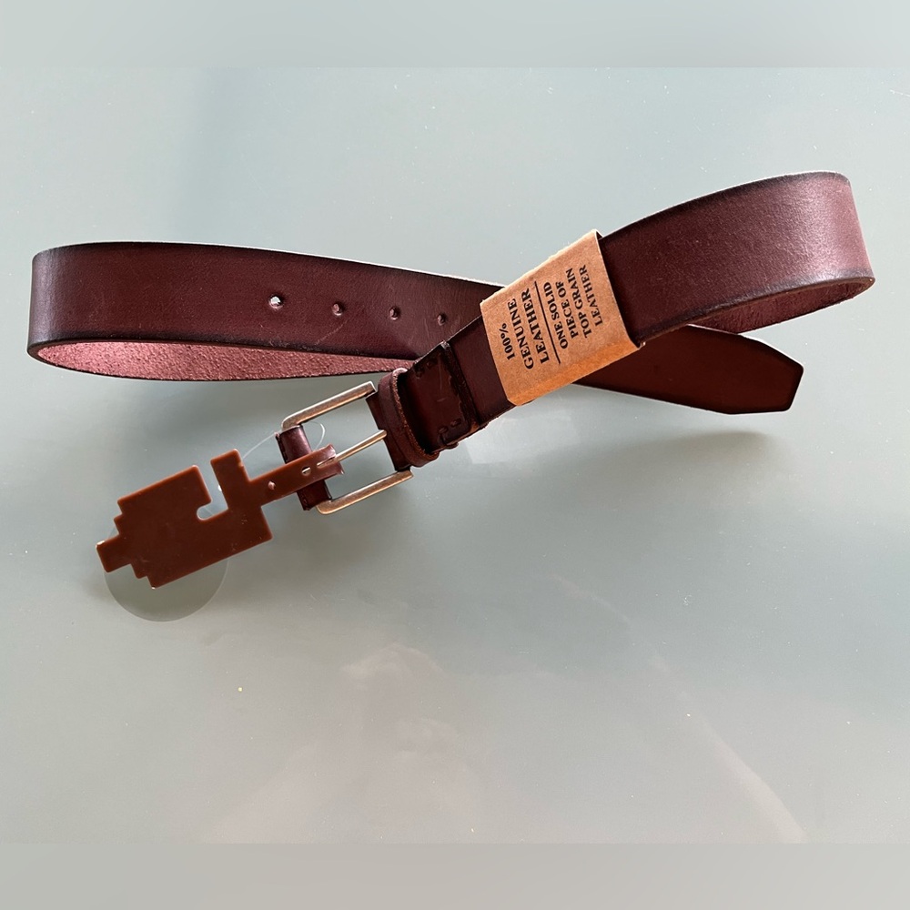 STONE MOUNTAIN Extra Thick Heavy Duty 1.5" Men's Belt Tan Brown MED (34-36) NWT